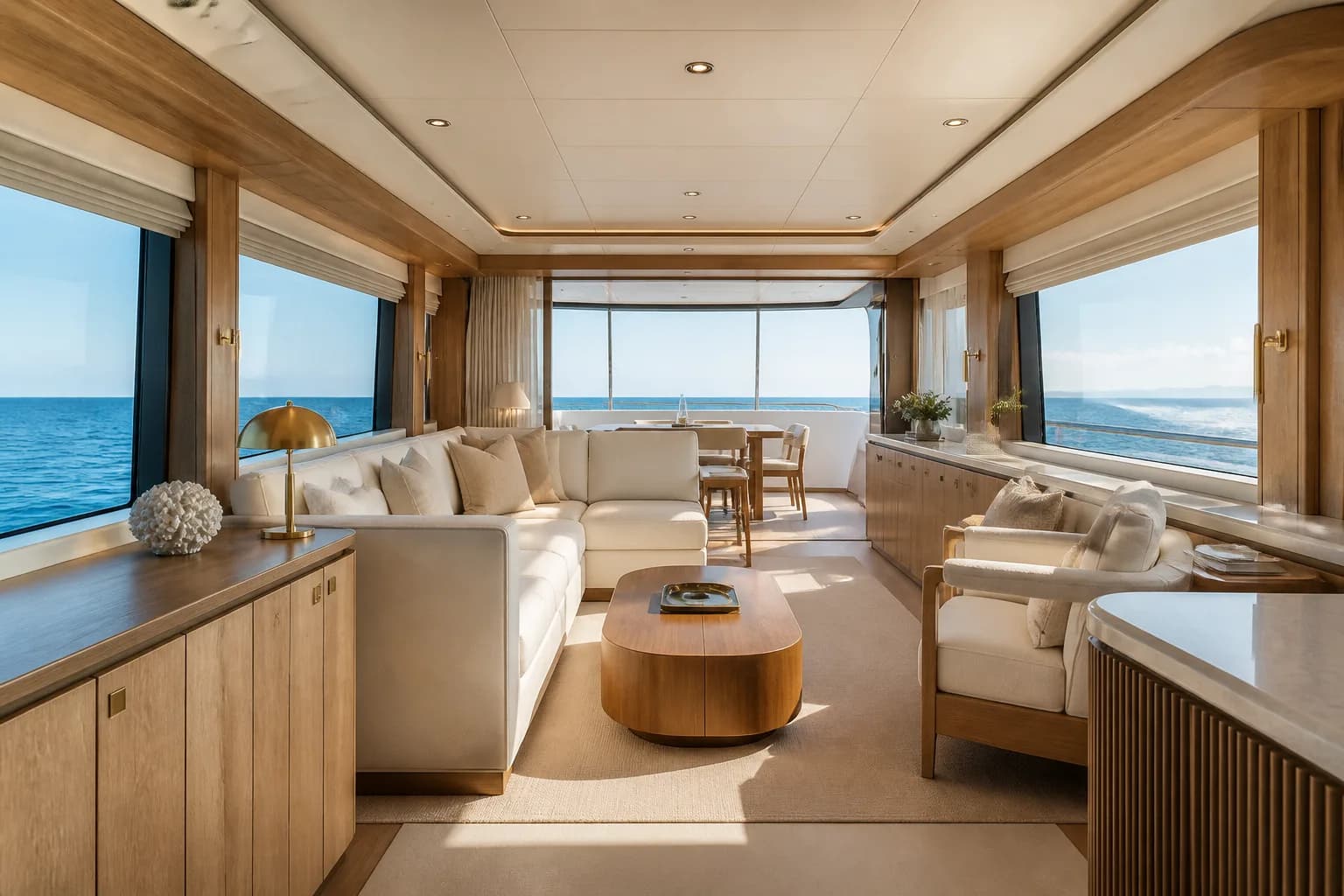 Interior premium private yacht